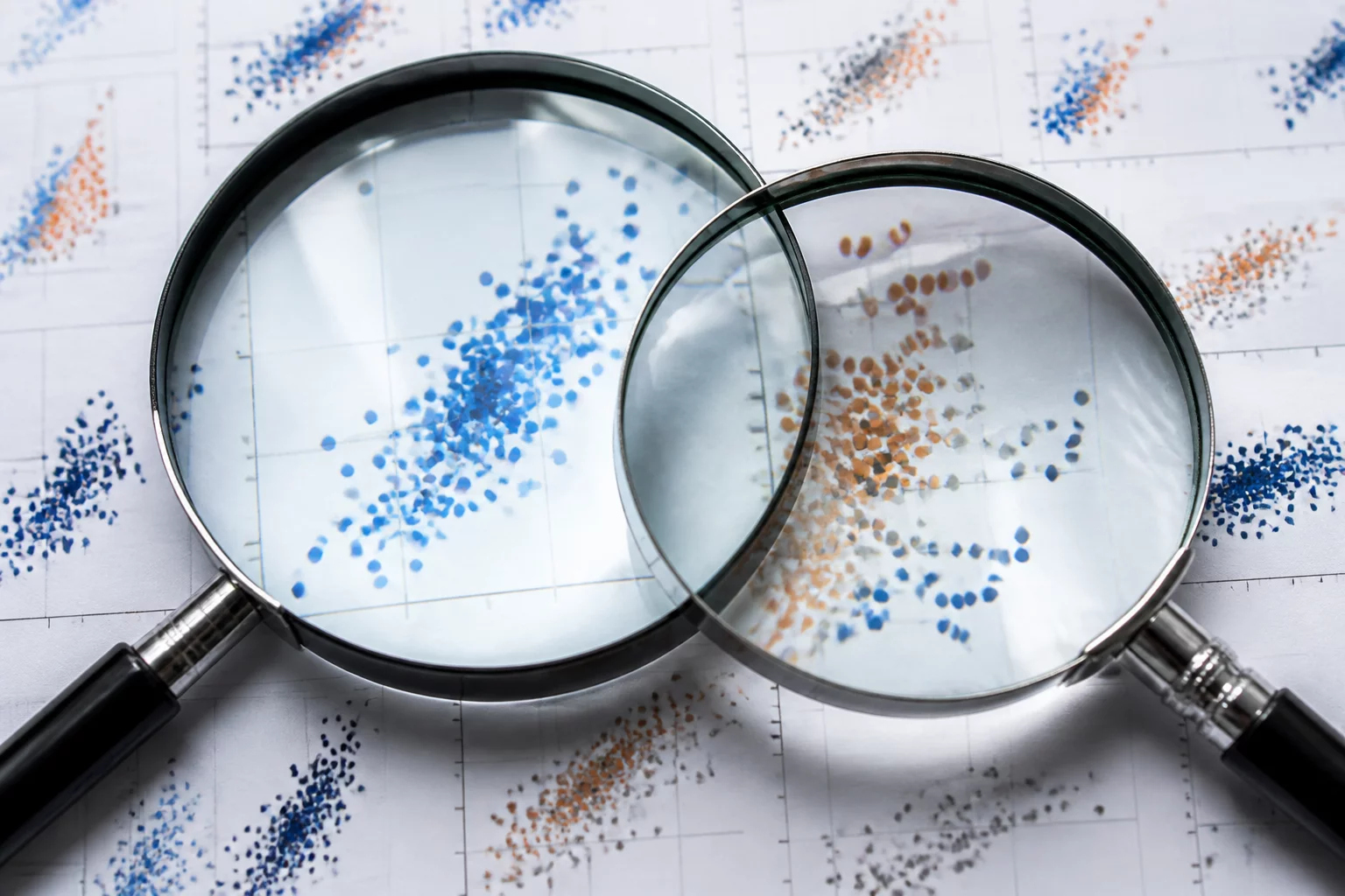 Statistical charts and tables comparison